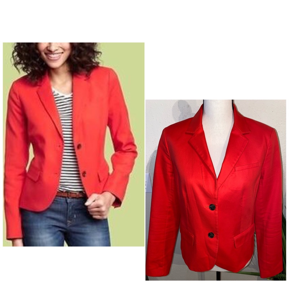 GAP FLAP POCKET SHRUNKEN BLAZER